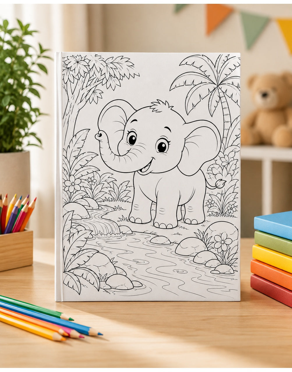 Pack of Two Animals and Cozy Corner Coloring Books